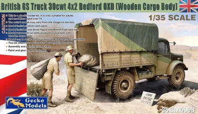 1/35 Gecko British GS Truck 30cwt 4x2 Bedford OXD[Wooden Cargo Body] - Gecko Models