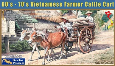 1/35 Gecko Models Vietnamese Farmer Cattle Cart Set