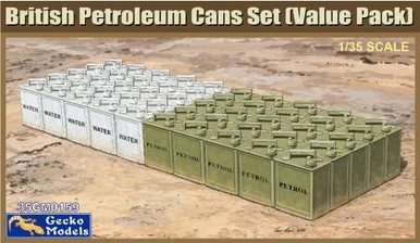 1/35 Gecko British Petroleum Cans Set (Value Pack) - Gecko Models