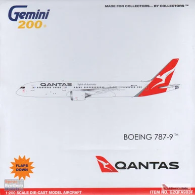 GEMG20983F 1:200 Gemini Jets Qantas B787-9 Reg #VH-ZNK Flaps Down Version (pre-painted/pre-built)