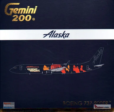 GEMG21016 1:200 Gemini Jets Alaska Airlines Boeing 737-900ER Reg #N492AS 'Our Commitment Livery' (pre-painted/pre-built)