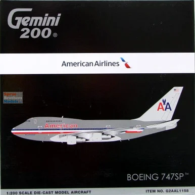 GEMG21158 1:200 Gemini Jets American Airlines 747SP Reg #N601AA (pre-painted/pre-built)