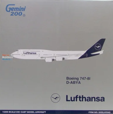 GEMG21242 1:200 Gemini Jets Lufthansa B747-8i Reg #D-ABYA (pre-painted/pre-built)