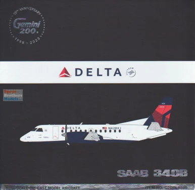 GEMG21340 1:200 Gemini Jets Delta Connection Sab 340B Reg #N428XJ (pre-painted/pre-built)