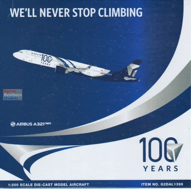 GEMG21399 1:200 Gemini Jets Delta Airlines A321neo Reg #N589DT '100 Years' (pre-painted/pre-built)