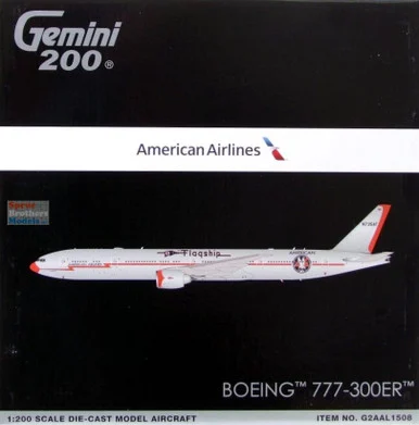 GEMG21508 1:200 Gemini Jets American Airlines B777-300ER Reg #N735AT 'Flagship DFW' (pre-painted/pre-built)