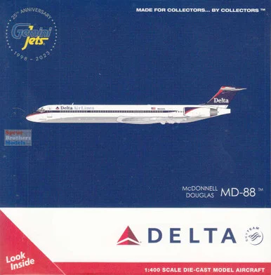 GEMGJ1124 1:400 Gemini Jets Delta Airlines MD-88 Reg #N925DL (pre-painted/pre-built)