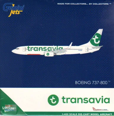 GEMGJ1977 1:400 Gemini Jets Transvia B737-800 Reg #PH-HZV (pre-painted/pre-built)