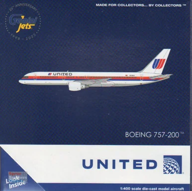 GEMGJ1983 1:400 Gemini Jets United Airlines B757-200 Reg #N536UA (pre-painted/pre-built)