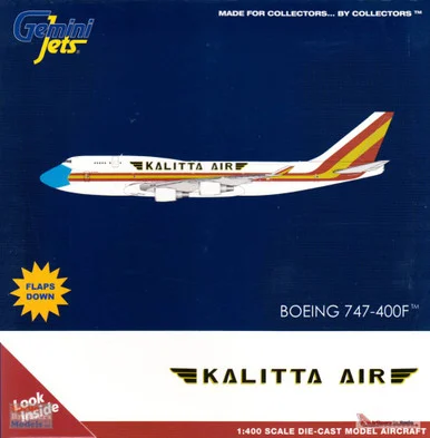 GEMGJ1999F 1:400 Gemini Jets Kalitta Air 747-400BCF Reg #N744CK 'Mask' Flaps Down Version (pre-painted/pre-built)