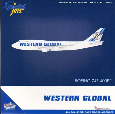 GEMGJ2015 1:400 Gemini Jets Western Global 747-400BCF Reg #N344KD (pre-painted/pre-built)
