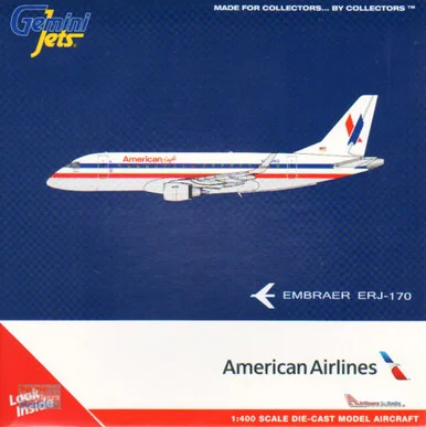 GEMGJ2056 1:400 Gemini Jets American Airlines / Eagle ERJ-170-1000STD Reg #N760MQ 'American Eagle Retro Livery' (pre-painted/pre-built)