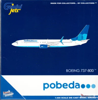 GEMGJ2119 1:400 Gemini Jets Pobeda Airlines B737-800S Reg #VP-BQG (pre-painted/pre-built)