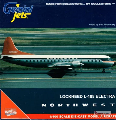GEMGJ2125 1:400 Gemini Jets Northwest L-188C Electra Reg #N128US (pre-painted/pre-built)