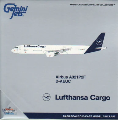 GEMGJ2135 1:400 Gemini Jets Lufthansa Cargo Airbus A321P2F #D-AEUC (pre-painted/pre-built)