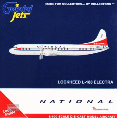 GEMGJ2136 1:400 Gemini Jets National Airlines L-188 Electra Reg #N5017K (pre-painted/pre-built)