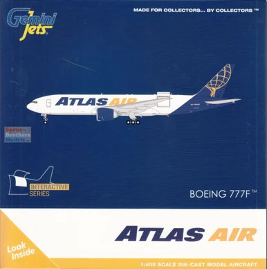 GEMGJ2147 1:400 Gemini Jets Atlas Air B777F Reg #N703GT Interactive Series (pre-painted/pre-built)