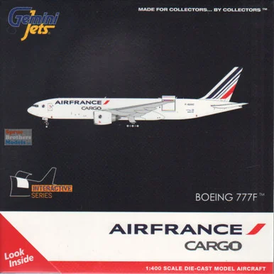 GEMGJ2148 1:400 Gemini Jets Air France Cargo B777F Reg #F-GUOC Interactive Series (pre-painted/pre-built)