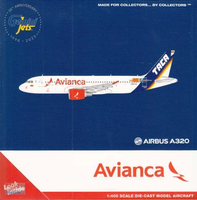 GEMGJ2190 1:400 Gemini Jets Avianca Airbus A320 #N567AV 'TACA' (pre-painted/pre-built)