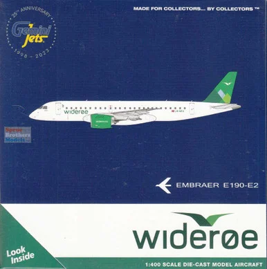 GEMGJ2200 1:400 Gemini Jets Wideroe Embraer E190-E2 Reg #LN-WEA (pre-painted/pre-built)
