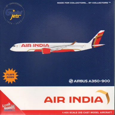 GEMGJ2254F 1:400 Gemini Jets Air India Airbus A350-900 Reg #VT-JRH Flaps Down Version (pre-painted/pre-built)