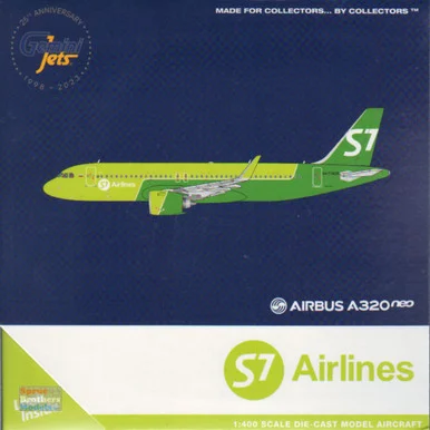 GEMGJ2264 1:400 Gemini Jets S7 Airlines Airbus A320neo #RA-73428 (pre-painted/pre-built)