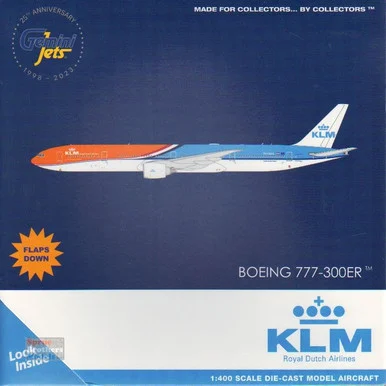GEMGJ2268F 1:400 Gemini Jets KLM B777-300ER Reg #PH-BVA Flaps Down Version 'New Orange Pride' (pre-painted/pre-built)