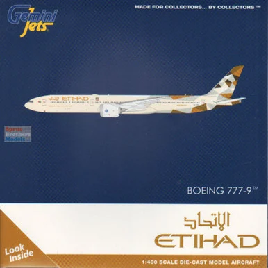 GEMGJ2277 1:400 Gemini Jets Etihad B777-9 Reg #A5-FAA (pre-painted/pre-built)