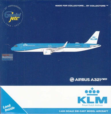 GEMGJ2291 1:400 Gemini Jets KLM Airbus A321neo #PH-AXA (pre-painted/pre-built)