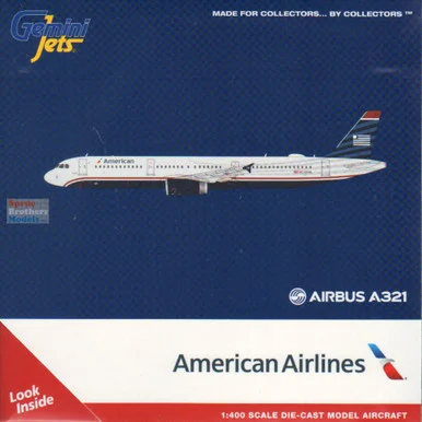 GEMGJ2297 1:400 Gemini Jets American Airlines Airbus A321 #N578UW 'US Airways Heritage' (pre-painted/pre-built)