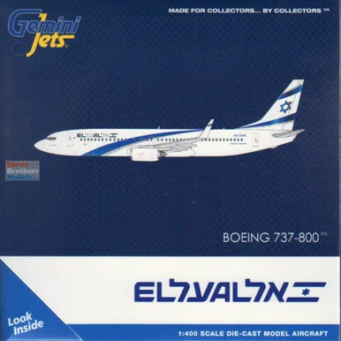 GEMGJ2299 1:400 Gemini Jets El Al B737-800 Reg #4X-EKK (pre-painted/pre-built)