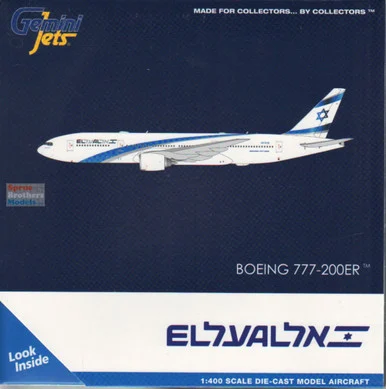 GEMGJ2300 1:400 Gemini Jets El Al B777-200ER Reg #4X-ECB (pre-painted/pre-built)