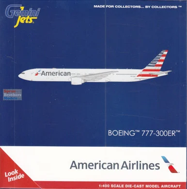 GEMGJ2303 1:400 Gemini Jets American Airlines B777-300ER Reg #N722AN (pre-painted/pre-built)