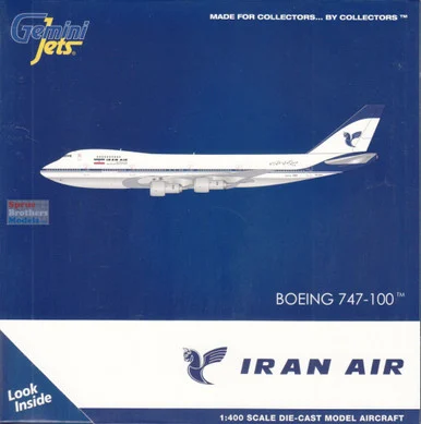 GEMGJ2305 1:400 Gemini Jets Iran Air B747-100 Reg #EP-IAM (pre-painted/pre-built)
