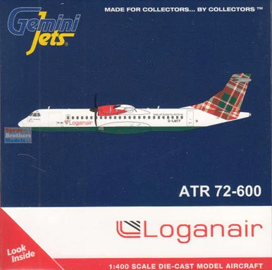 GEMGJ2309 1:400 Gemini Jets Loganair ATR-72-600 Reg #G-LMTF (pre-painted/pre-built)