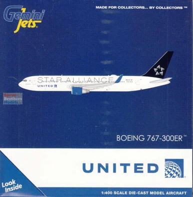 GEMGJ2313 1:400 Gemini Jets United Airlines B767-300ER #N653UA (pre-painted/pre-built)