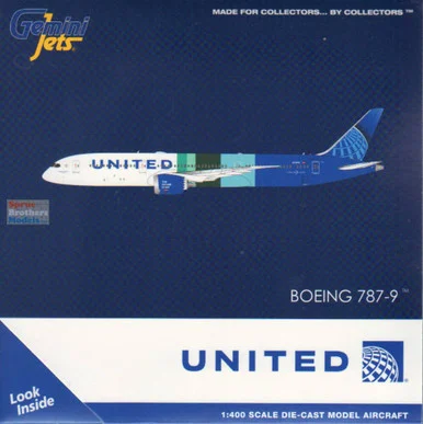 GEMGJ2333 1:400 Gemini Jets United Airlines B787-9 Reg #N24988 'The Future is SAF' (pre-painted/pre-built)