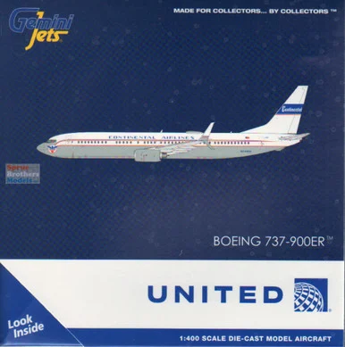 GEMGJ2343 1:400 Gemini Jets United Airlines B737-900ER Reg #N75435 'Continental Retro' (pre-painted/pre-built)