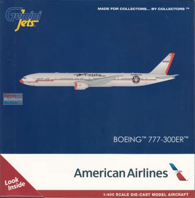 GEMGJ2406 1:400 Gemini Jets American Airlines B777-300ER Reg #N2406 'Flagship DFW' (pre-painted/pre-built)