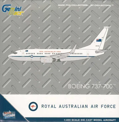 GEMGM134 1:400 Gemini Jets Royal Australian Air Force B737-700 BBJ Reg #A36-002 (pre-painted/pre-built)