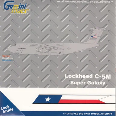 GEMGM142 1:400 Gemini Jets Lockheed C-5M Super Galaxy Lackland AFB Reg #85-0009 (pre-painted/pre-built)