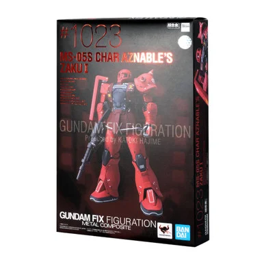 Bandai 2539318 #1023 MS-05S Char Aznable's Zaku I Gundam Fix Figuration Metal Composite Figure