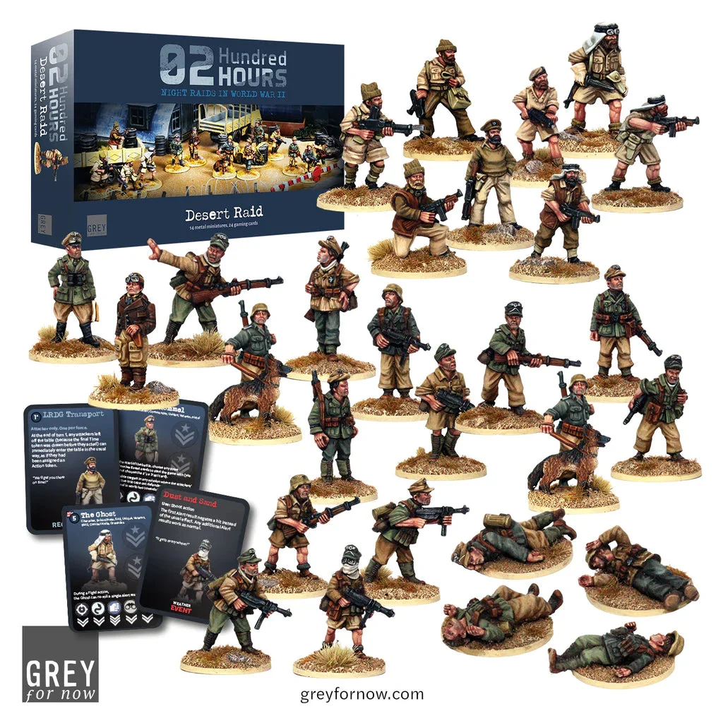 02 Hundred Hours Desert Raid Expansion Set - Grey For Now Games