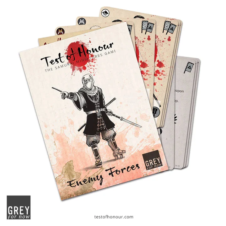 Test of Honour Enemy Forces Card Set - Grey For Now Games