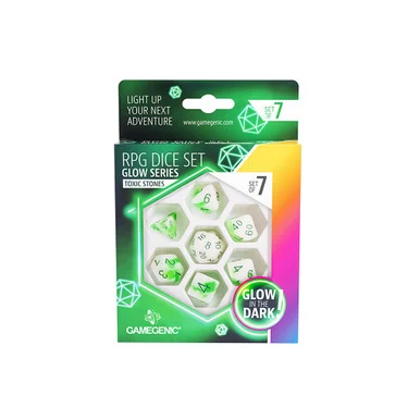 Glow Series (Toxic Stones) - RPG Dice Set