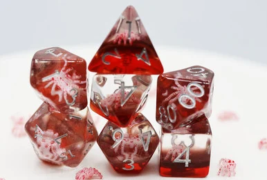 Foam Brain Games 2354 Ghost Spider RPG Dice Set - FoamBrain