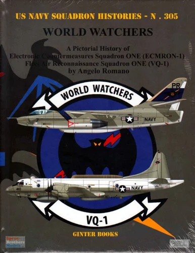GIN305HB Ginter Books #305 - US Navy Squadron Histories - World Watchers [Hardcover Edition]