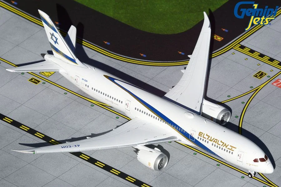 Boeing 787-9 Dreamliner El Al Airlines “Jerusalem of Gold” (4X-EDM) 1:400 Scale Model