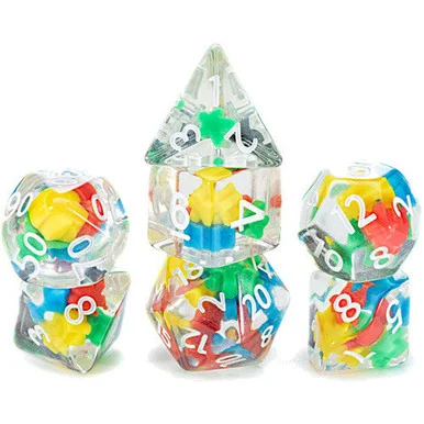 Gate Keeper Games GKGID1234-7d Inclusion Dice: Meeple Dice 7 Dice Set