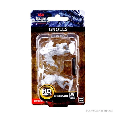 Wizkids 72569 Dungeons & Dragons Nolzur`s Marvelous Unpainted Miniatures: Gnolls